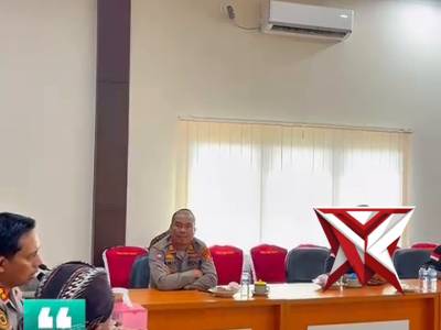 Kapolres Musi Rawas bersama Pejabat Utama menerima kunjungan Komunitas Ngapak