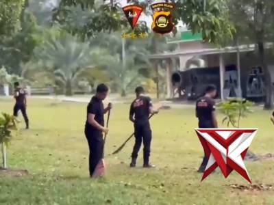 Giat kurve Dimako Batalyon C Pelopor Satbrimob Polda Sumsel