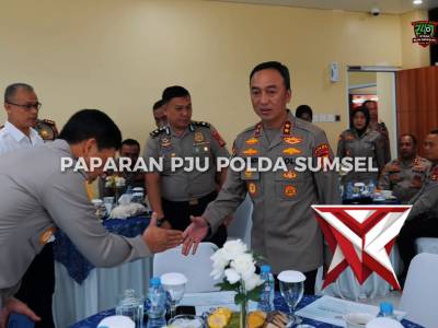 Paparan PJU Polda Sumsel terkait Tupoksi dalam acara Coffee Morning
