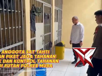 PENGECEKAN RUANG TAHANAN POLRES MUBA ????