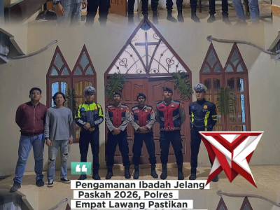 Pengamanan Ibadah Jelang Paskah 2026, Polres Empat Lawang Pastikan Situasi Aman dan Kondusif