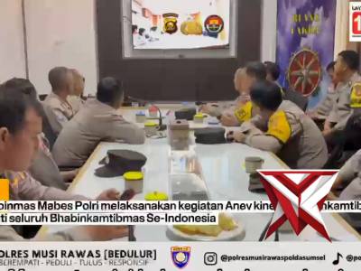 Polres Musi Rawas laksanakan Zoom Meeting Anev Kinerja Bhabinkamtibmas Triwulan I TA 2026 Kor