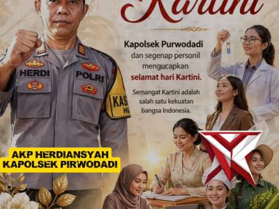 Kapolsek Purwodadi dan personil ucapkan selamat hari kartini - PoliceTube