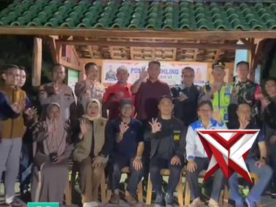 PERKUAT HARKAMTIBMAS KAPOLRES OKU SELATAN SAMBANG POSKAMLING TALANG KATES BATU BELANG JAYA