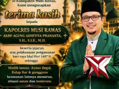 M. Munir Fatoni, M.Pd.I selaku Ketua Tanfidziyah PCNU Musi Rawas mewakili jajaran Nahdlatul Ulama Ka