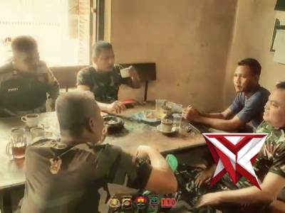 Polsek Lawang Kidul : Sambang Koramil, Wujud Kekompakan TNI&ndash;Polri - PoliceTube