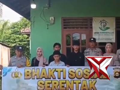 Kegiatan Bhakti Sosial Polsek Muara Beliti Polres Musi Rawas dalam rangka Hari Bhayangkara ke 80