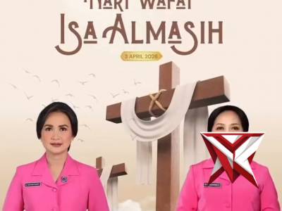 Pengurus Pusat Bhayangkari Bhayangkari mengucapkan: &ldquo;Selama memperingati hari Jumat Agung Wafat Isa - PoliceTube