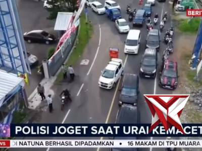 Cara Unik Polres Ciamis Hibur Pemudik