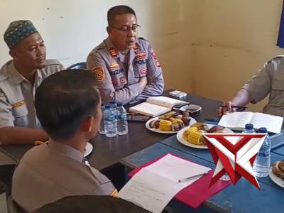 Rapat kordinasi  Polri dengan petugas penyuluh pertanian
