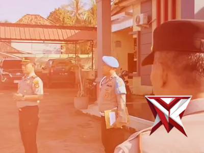 Apel pagi Polsek babat Toman,,