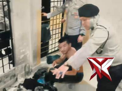 Para Kanit Polsek Bayung Lencir Melaksanakan Pengecekan Ruang Tahanan