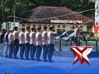 Kegiatan Apel Pagi Personel Polres Subang. - PoliceTube