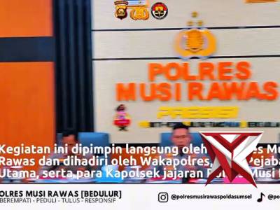 Gelar Opsnal Polres Mura dalam rangka mendukung kebijakan Kapolda sumsel  IJP DR. Sandi Nugroho