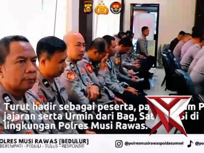 Gelar Opsnal Polres Mura dalam rangka mendukung kebijakan Kapolda sumsel  IJP DR. Sandi Nug
