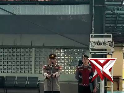 Apel pagi polres musi rawas di pimpin oleh kabag ops polres musi rawas dan di ikuti oleh pju dan per - PoliceTube