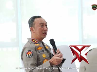 Kapolda Sumsel IJP. Sandi Nugroho memberikan penegasan bahwa masy adalah juragan bagi anggota polri