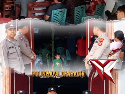 Polsek jayaloka melaksanakan pengamanan gereja