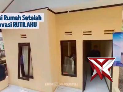 Polresta Bandung melaksanakan kegiatan penyerahan kunci Rumah Tidak Layak Huni