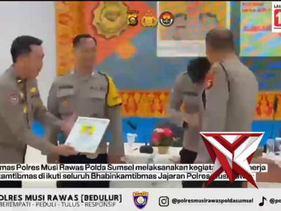 Anev bhabinkamtibmas polres Musi Rawas