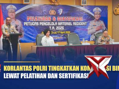 KORLANTAS POLRI TINGKATKAN KOMPETENSI BINTARA LEWAT PELATIHAN DAN SERTIFIKASI | NTMC POLRI - PoliceTube