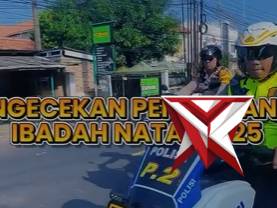 Giat Pengecekan Pengamanan Ibadah Natal 2025