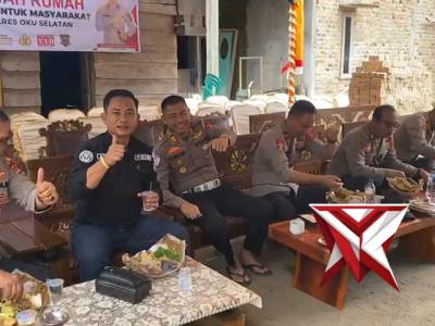KASAT BINMAS BESERTA PJU POLRES OKU SELATAN MAKAN BERSAMA