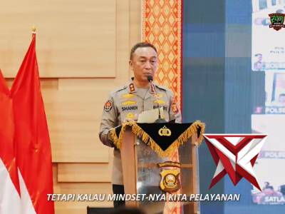 Kapolda Sumsel Irjen Pol. Dr. Sandi Nugroho, S.I.K., S.H., M.Hum. menegaskan perubahan paradigma per