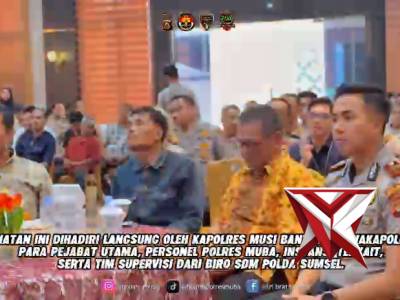 Supervisi Biro SDM Polda Sumsel di Polres Muba.01