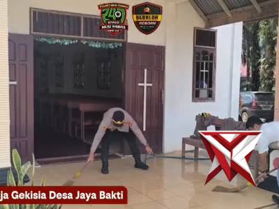 Gerakan Indonesia Asri Program Belida Polda Sumsel, kurve di Gereja Gekisia Jaya Bakti