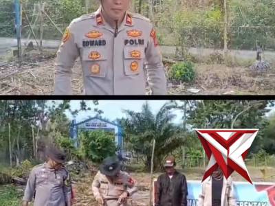 Kapolsek Rambang Niru Melaksanakan Penanaman Jagung Kuartal ke 2 di desa Gerinam