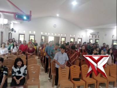 Pengamanan Perayaan Paskah di gereja Kec. Pedamaran Timur