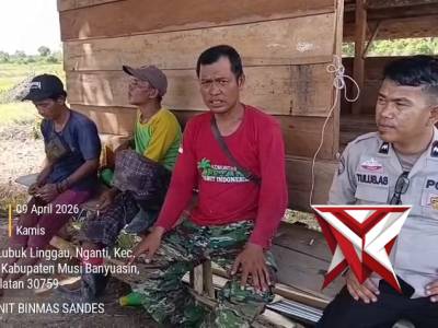 Personil Polsek sanga desa menghimbau kepada petani jagung (SM7) - PoliceTube
