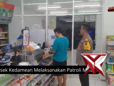 Polsek Kedamean Melaksanakan Patroli Malam