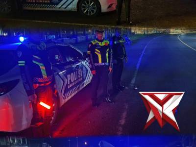 Blue Light Patrol Malam Hari, Satlantas Polres Empat Lawang Jaga Kamseltibcarlantas Tetap Kondusif