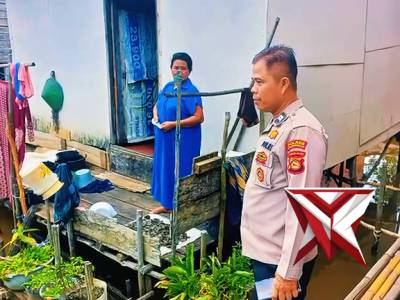 Giat sambang cek ketahanan pangan tambak ikan lele milik warga Desa Jejawi - PoliceTube