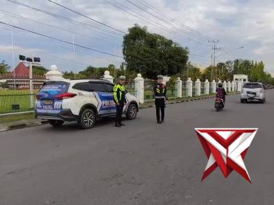 Pers Sat Lantas Polres Muba melaksanakan giat Patroli Sore**