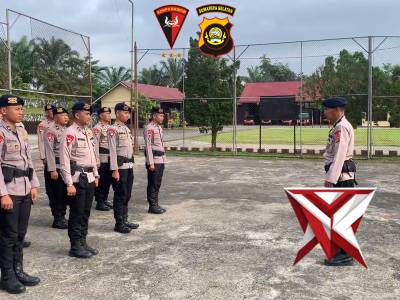 Batalyon B Pelopor Satbrimobda Sumsel lakukan kegiatan pengecekan administrasi dan sikap tampang