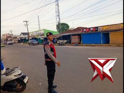 KEGIATAN STRONH POINT PAGI OLEH PERSONIL SAMAPTA POLRES PRABUMULIH