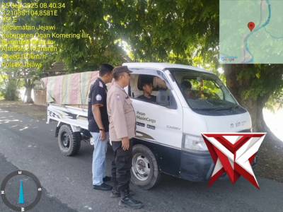 Samapta Polsek Jejawi melaksanakan giat KRYD rutin di depan Mako