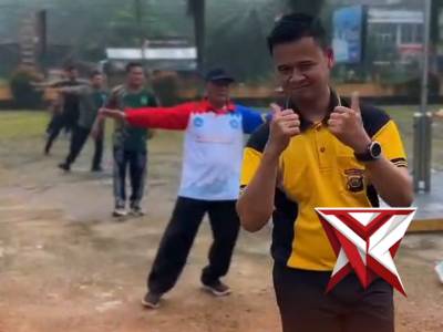 OLAHRAGA BERSAMA FORKOMPIMCAM TUNGKAL JAYA. - PoliceTube