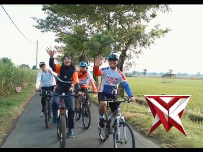 Gowes Syawalan, Kapolres Kediri Tinjau Kesiapan Wisata Candi Surowono