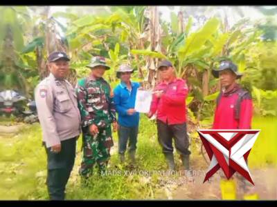 POLRES OKI HADIR Anggota Polsek Jejawi bersama, TNI dan Manggala Aqni Kecamatan Jejawi Kabupaten Oga
