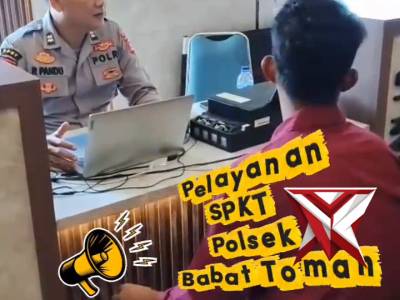PELAYANAN SPKT POLSEK BABAT TOMAN.