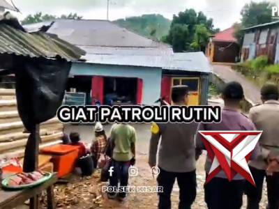 Giat patroli rutin polsek kisar