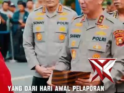 Giat penyerahan barang bukti hasil penangkapan Polda sumsel