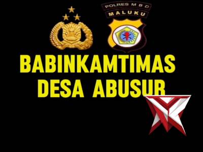 Bhabinkamtibmas desa abusur polsek kisar laksanakan sambang kepada masyarakat