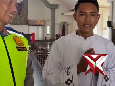 Cek Kesiapan Jumat Agung, Kapolres Mura Sambangi Gereja Santa Maria G1 Mataram