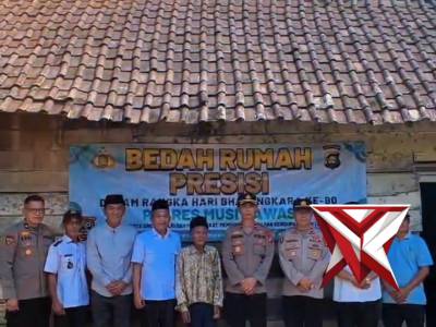 Program Bedah Rumah Presisi Polres Musi Rawas