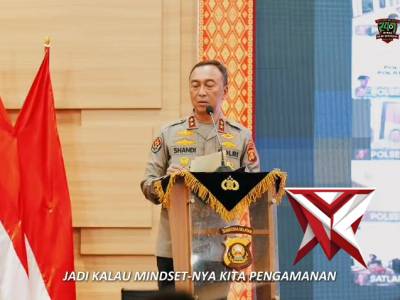 Kapolda Sumsel Irjen Pol. Dr. Sandi Nugroho, S.I.K., S.H., M.Hum. menegaskan perubahan paradigma per